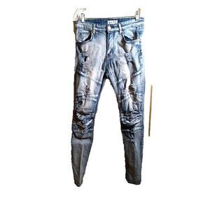 Blind Trust Men's Size‎ 32x32 Urban Skinny Jeans -Some Small Stains